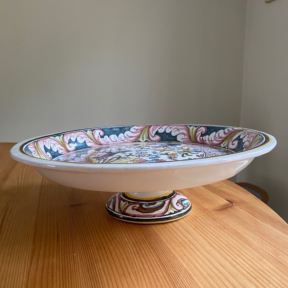 William Sonoma Provence Ceramic Serving Platter Hand-Painted Portugal - Picture 5 of 5
